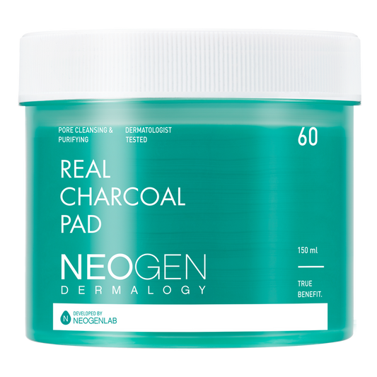 [NeoGen] DERMALOGY REAL CHARCOAL PAD 150ML (60 PADS) 60 pads