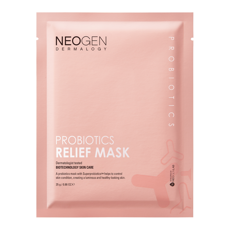 [NeoGen] DERMALOGY PROBIOTICS RELIEF MASK (25ML X 5 SHEETS) 25ml x 5 pcs