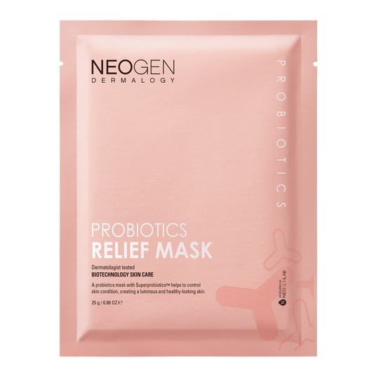 [NeoGen] DERMALOGY PROBIOTICS RELIEF MASK (25ML X 5 SHEETS) 25ml x 5 pcs