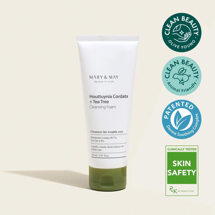 [MARY&MAY] Houttuynia Cordata + Tea Tree Cleansing Foam - 150ml 150ml