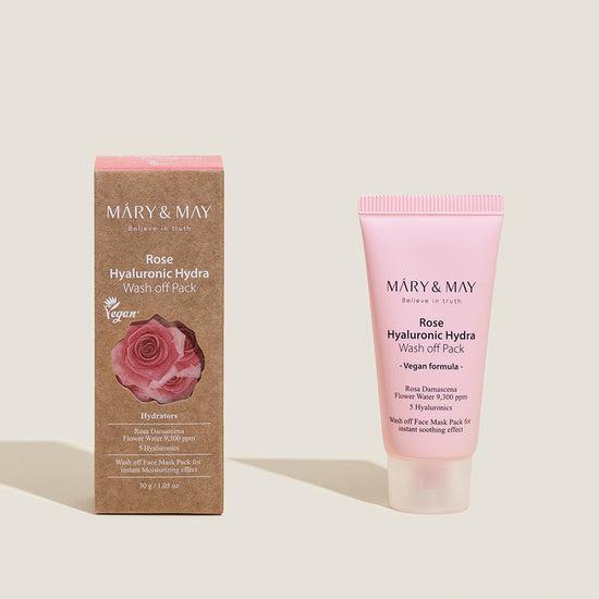 [MARY&MAY] Rose Hyaluronic Hydra Wash Off Pack 30g 30g