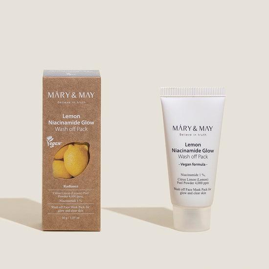 [MARY&MAY] Lemon Niacinamide Glow Wash Off Pack 30g 30g