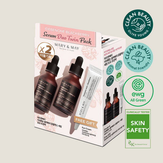 [Mary&May] Idebenone Blackberry Serum Duo Twin Pack (30ml x2+Eye cream12g) 30ml*2+12g