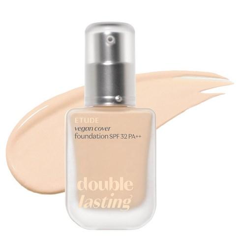 [Etudehouse] Double Lasting Vegan Cover Foundation 30g -No.19N1 Light Beige Vanilla